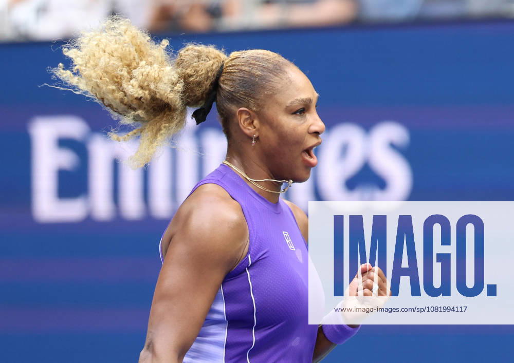 SERENA WILLIAMS of USA during the match in the first round mixed doubles of US Open with C. Alcaraz of Spain against E. Routliffe of New Zealand and L. Glasspool of Great Britain. New York, USA. New York City USA - ZUMAc278 20260825_zsp_c278_040