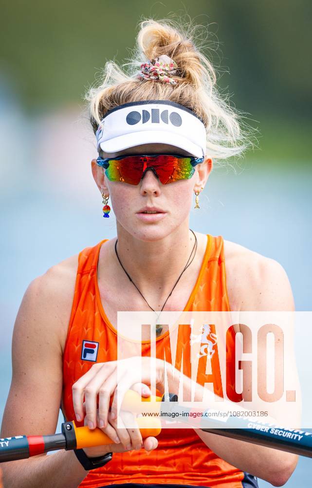 AMSTERDAM - Karolien Florijn before the heats of the single scull event on the third day of the World Rowing Championships at the Bosbaan in the Amsterdam Forest. IRIS VAN DEN BROEK ANP ANPxSportx IVx 566298216 originalFilename: 566298216
