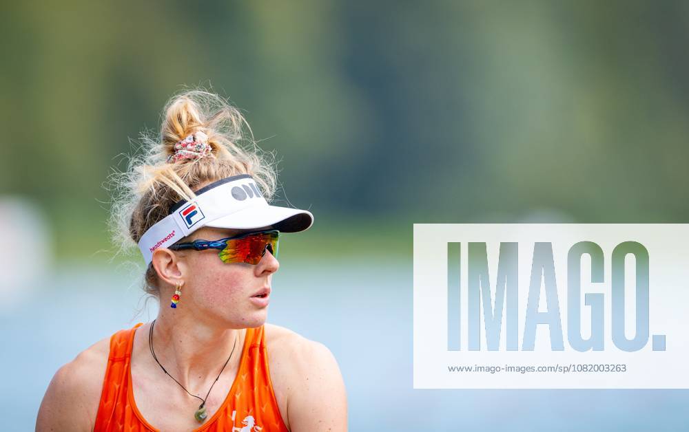 AMSTERDAM - Karolien Florijn before the heats of the single scull event on the third day of the World Rowing Championships at the Bosbaan in the Amsterdam Forest. IRIS VAN DEN BROEK ANP ANPxSportx IVx 566298269 originalFilename: 566298269