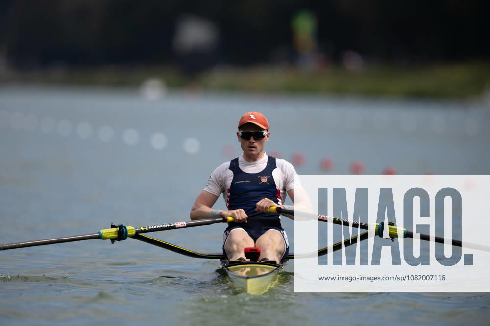 26th August 2026; Bosbaan, Amsterdam, Holland, Netherlands; 2026 World Rowing Championships, Day Three; Heat; United States Mens Single Sculls (M1x) with Samuel Melvin AnthonyxBenoit