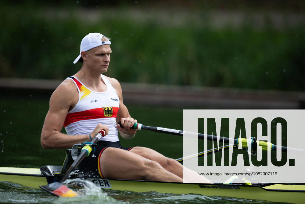26th August 2026; Bosbaan, Amsterdam, Holland, Netherlands; 2026 World Rowing Championships, Day Three; Heat; Germany Mens Single Sculls (M1x) with Oliver Zeidler AnthonyxBenoit