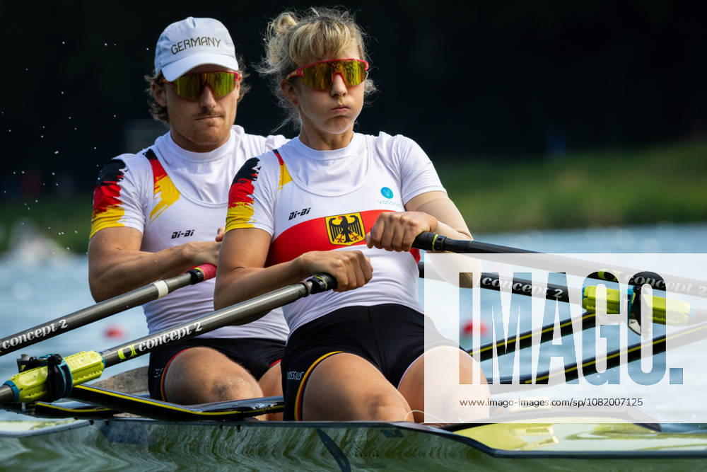 26th August 2026; Bosbaan, Amsterdam, Holland, Netherlands; 2026 World Rowing Championships, Day Three; Heat, Germany PR3 Mixed Double Sculls (PR3 Mix2x) with Valentin Luz and Kathrin Marchand AnthonyxBenoit