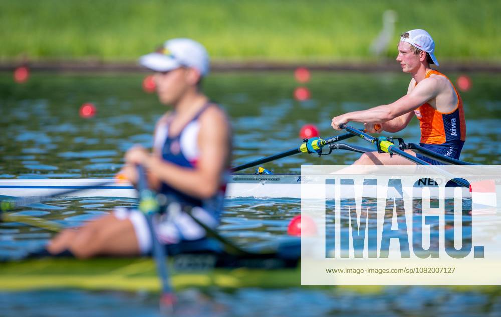 AMSTERDAM - Cornelus Palsma in action in the lightweight women s single scull event on the third day of the World Rowing Championships at the Bosbaan in the Amsterdam Forest. IRIS VAN DEN BROEK ANP ANPxSportx IVx 566308449 originalFilename: 566308449