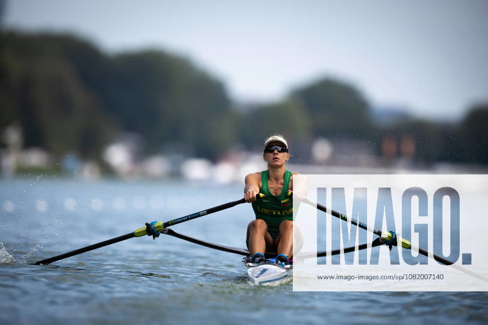 26th August 2026; Bosbaan, Amsterdam, Holland, Netherlands; 2026 World Rowing Championships, Day Three; Heat; Lithuania Womens Single Sculls (W1x) with Viktorija Senkute AnthonyxBenoit