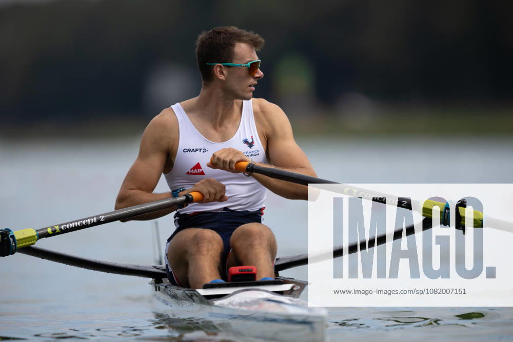 26th August 2026; Bosbaan, Amsterdam, Holland, Netherlands; 2026 World Rowing Championships, Day Three; Heat; France Mens Single Sculls (M1x) with Victor Marcelot AnthonyxBenoit