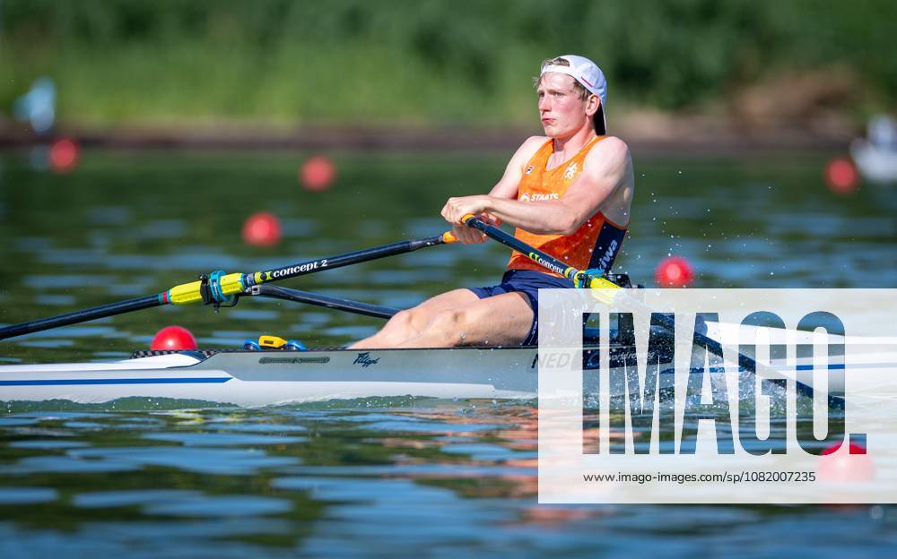 AMSTERDAM - Cornelus Palsma in action in the lightweight women s single scull event on the third day of the World Rowing Championships at the Bosbaan in the Amsterdam Forest. IRIS VAN DEN BROEK ANP ANPxSportx IVx 566308652 originalFilename: 566308652