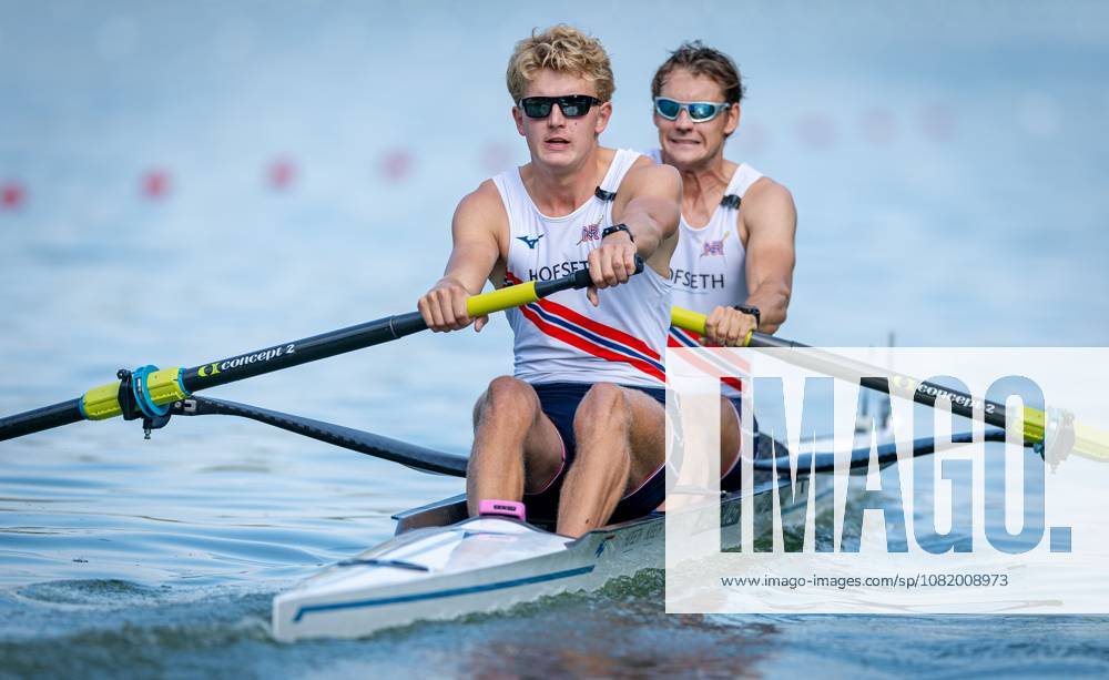 AMSTERDAM - Jonathan Wang-Norderud and Syvert Senumstad (NOR) in action in the men s pair without cox on the third day of the World Rowing Championships at the Bosbaan in the Amsterdam Forest. IRIS VAN DEN BROEK ANP ANPxSportx IVx 566311478 originalFilename: 566311478