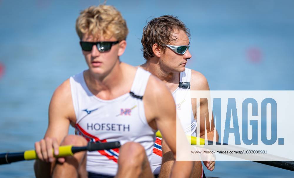 AMSTERDAM - Jonathan Wang-Norderud and Syvert Senumstad (NOR) in action in the men s pair without cox on the third day of the World Rowing Championships at the Bosbaan in the Amsterdam Forest. IRIS VAN DEN BROEK ANP ANPxSportx IVx 566311544 originalFilename: 566311544