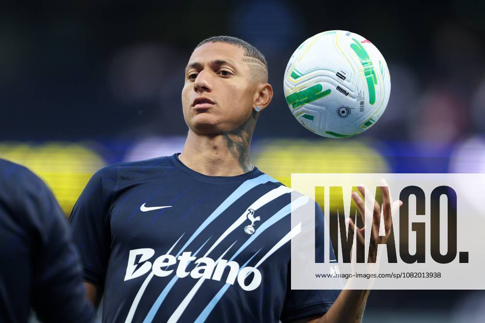 Richarlison of Tottenham Hotspur looks on during warm up prior to the match Tottenham Hotspur v Charlton Athletic, EFL Carabao Cup, Second Round, Football, Tottenham Hotspur Stadium, London, UK, 26 08 2026, England - 26 Aug 2026London Tottenham Hotspur Stadium England United Kingdom