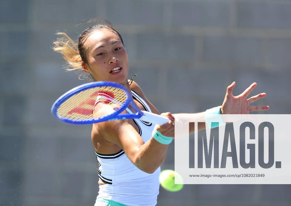 QINWEN ZHENG of China during the match against C, Burel of France in the second round womenÃ¢â‚¬â ¢s qualifying singles of US Open. New York, USA. Zheng 6:1, 7:5. New York City USA - ZUMAc278 20260826_zsp_c278_015