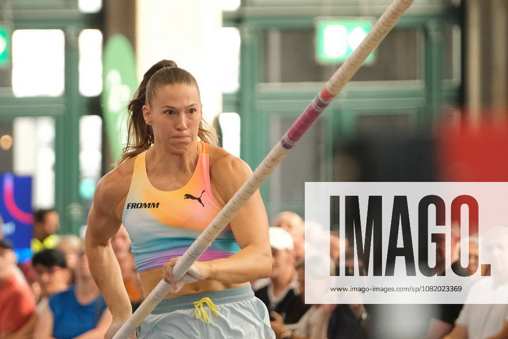 Swiss pole vaulter Angelica Moser during Weltklasse 2026, the Zurich stage of Diamond League held in Zurich Main Station Dübendorf Dürrbach Zürich Schweiz