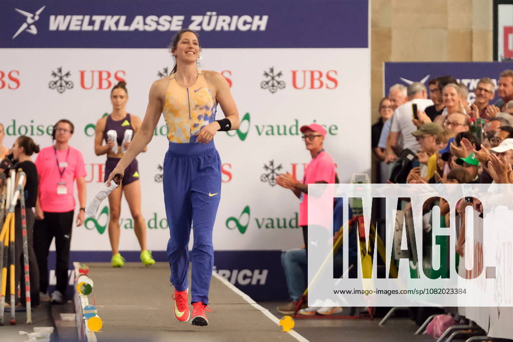 Newzealander pole vaulter Eliza Mccartney during Weltklasse 2026, the Zurich stage of Diamond League held in Zurich Main Station Dübendorf Dürrbach Zürich Schweiz