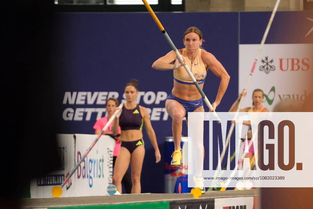 American pole vaulter Emily Grove during Weltklasse 2026, the Zurich stage of Diamond League held in Zurich Main Station Dübendorf Dürrbach Zürich Schweiz