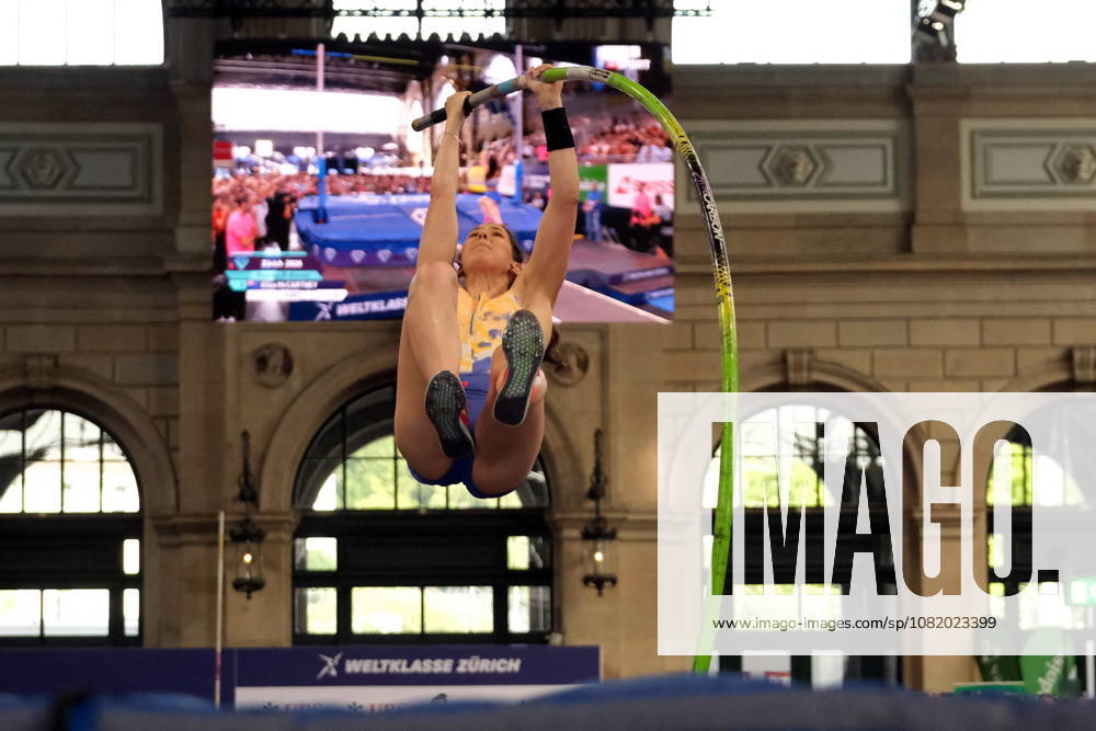 Newzealander pole vaulter Eliza Mccartney during Weltklasse 2026, the Zurich stage of Diamond League held in Zurich Main Station Dübendorf Dürrbach Zürich Schweiz