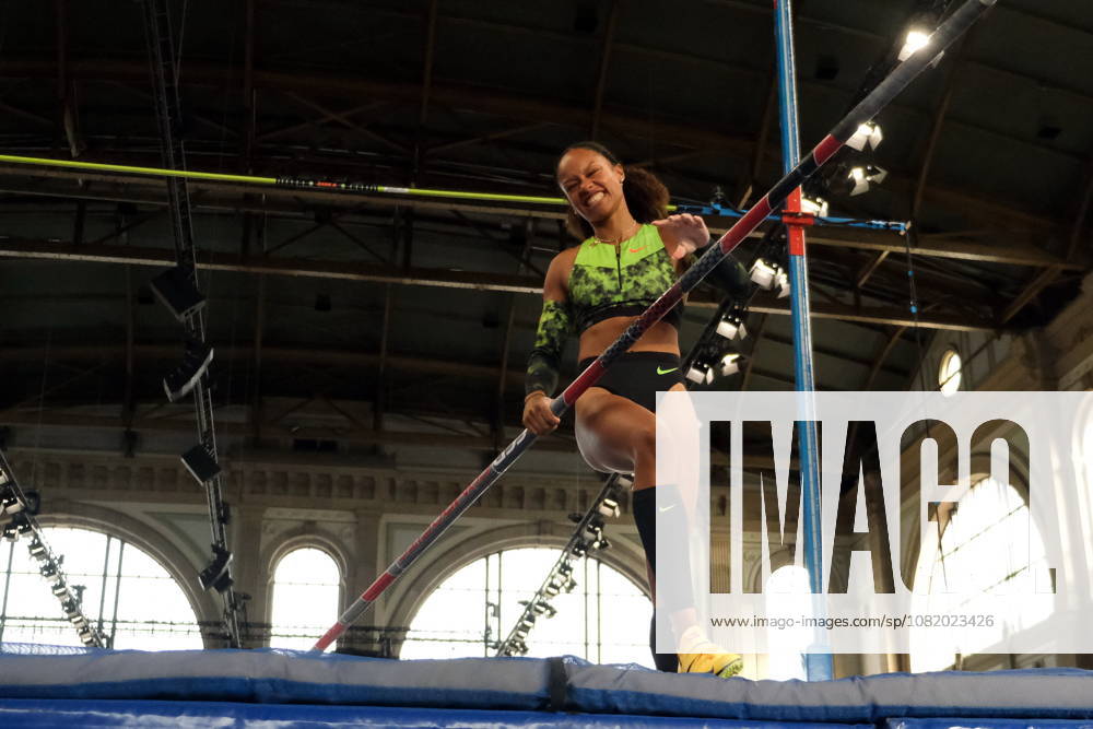 French pole vaulter Marie-Julie Bonnin during Weltklasse 2026, the Zurich stage of Diamond League held in Zurich Main Station Dübendorf Dürrbach Zürich Schweiz