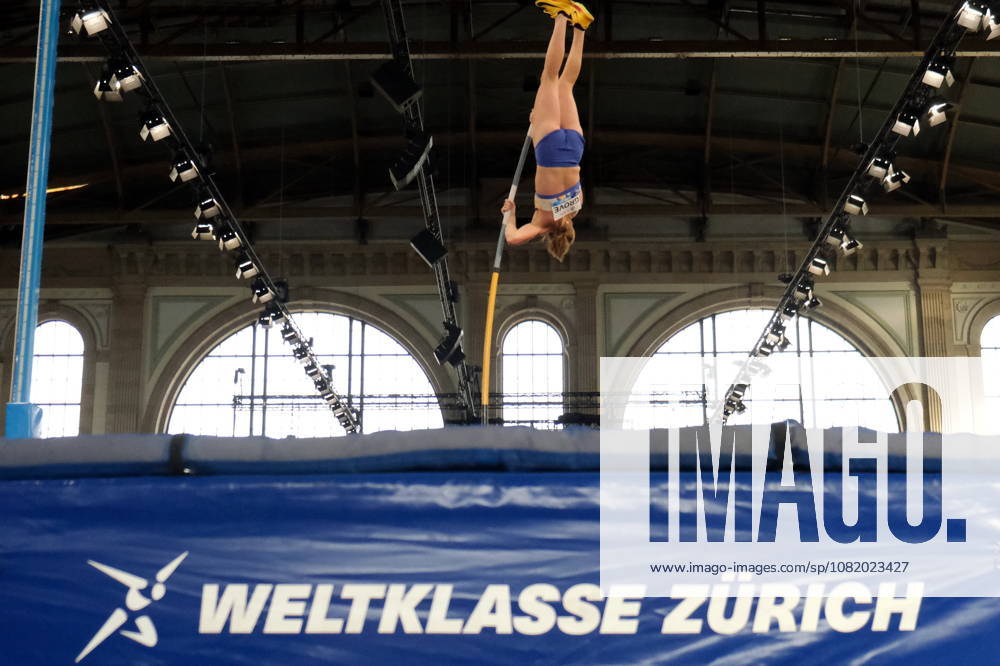 American pole vaulter Emily Grove during Weltklasse 2026, the Zurich stage of Diamond League held in Zurich Main Station Dübendorf Dürrbach Zürich Schweiz