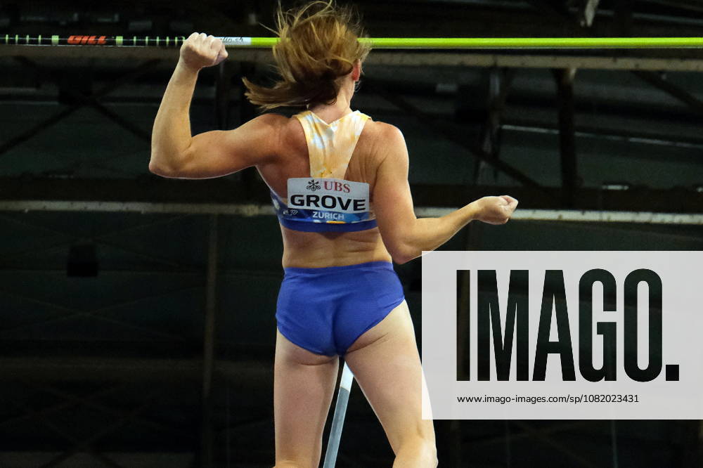 American pole vaulter Emily Grove during Weltklasse 2026, the Zurich stage of Diamond League held in Zurich Main Station Dübendorf Dürrbach Zürich Schweiz