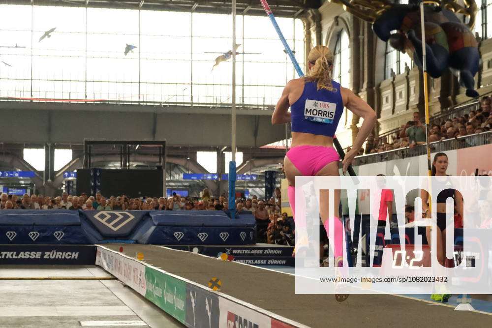 American pole vaulter Sandi Morris during Weltklasse 2026, the Zurich stage of Diamond League held in Zurich Main Station Dübendorf Dürrbach Zürich Schweiz
