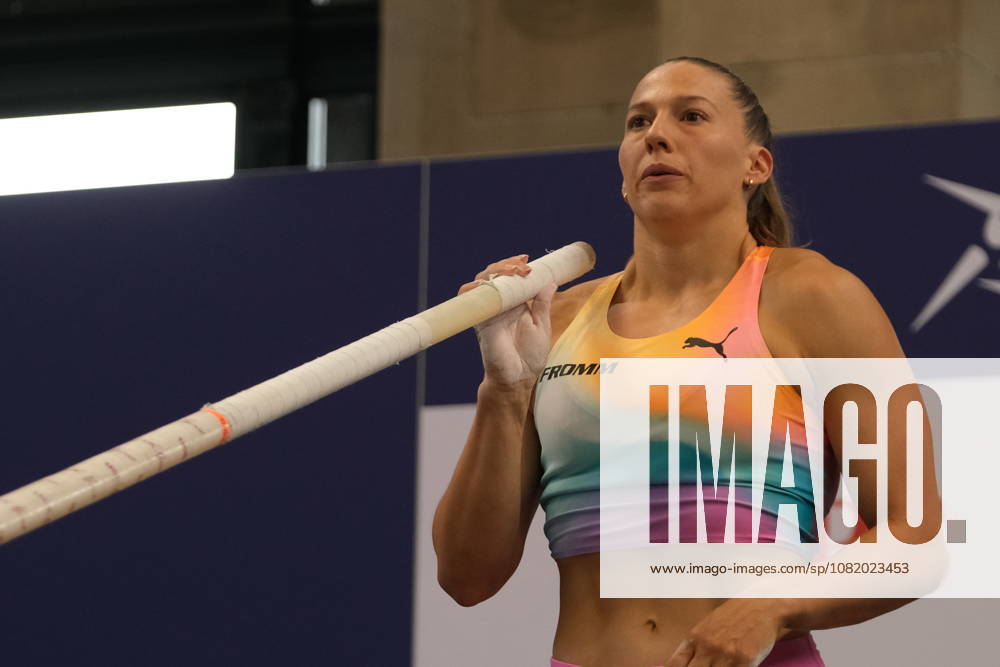 Swiss pole vaulter Angelica Moser during Weltklasse 2026, the Zurich stage of Diamond League held in Zurich Main Station Dübendorf Dürrbach Zürich Schweiz