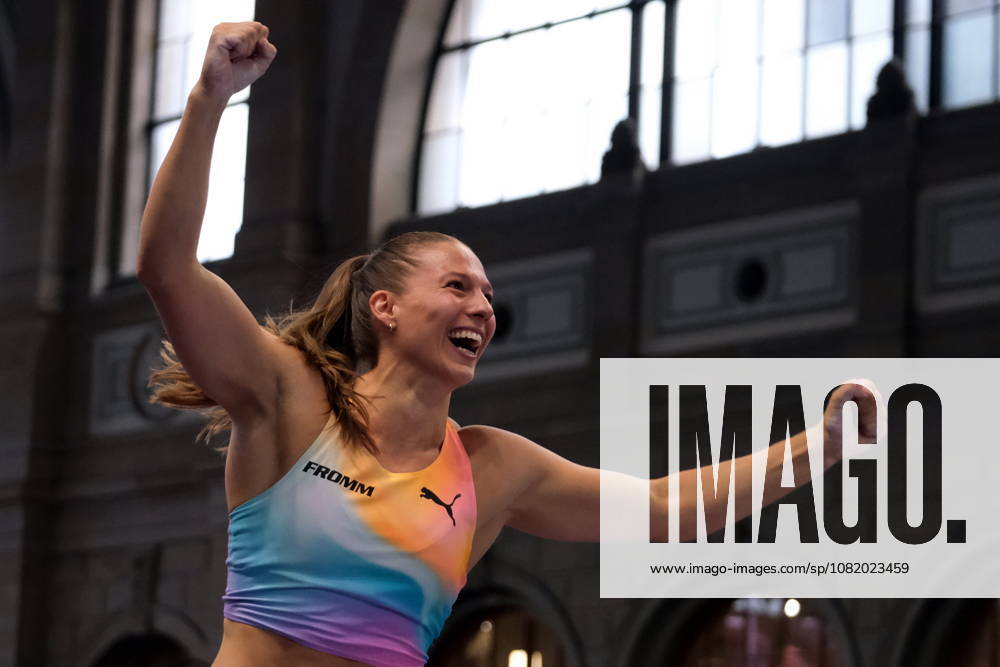 Swiss pole vaulter Angelica Moser during Weltklasse 2026, the Zurich stage of Diamond League held in Zurich Main Station Dübendorf Dürrbach Zürich Schweiz