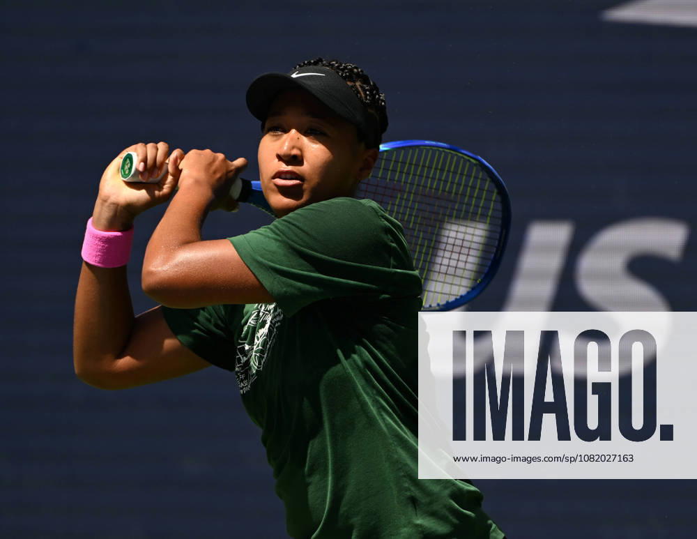 FLUSHING NY- AUGUST 26: Naomi Osaka is seen on the practice court during the 2026 US Open On Arthur Ashe Stadium at the USTA Billie Jean King National Tennis Center on August 26, 2026 in Flushing Queens.