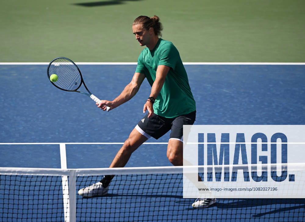 FLUSHING NY- AUGUST 26: Alexander Zverev is seen on the practice court during the 2026 US Open at the USTA Billie Jean King National Tennis Center on August 26, 2026 in Flushing Queens.
