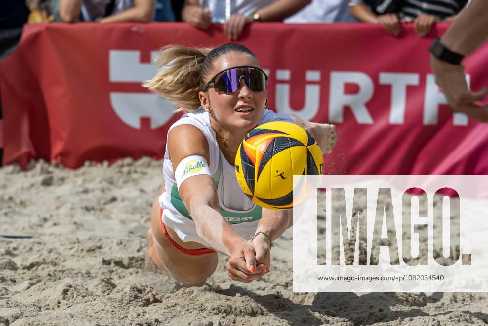 German Beach Championship (German Beach Volleyball Championship) Dortmund, Germany, August 27, 2026 DORTMUND, GERMANY AUGUST 27 Anna Chiara Reformat, Player 2 for Marzahner VC e.V., during the German Beach Championship (Deutsche Beachvolleyball Meisterschaft) in Dortmund on August 27, 2026, in Dortmund, Germany
