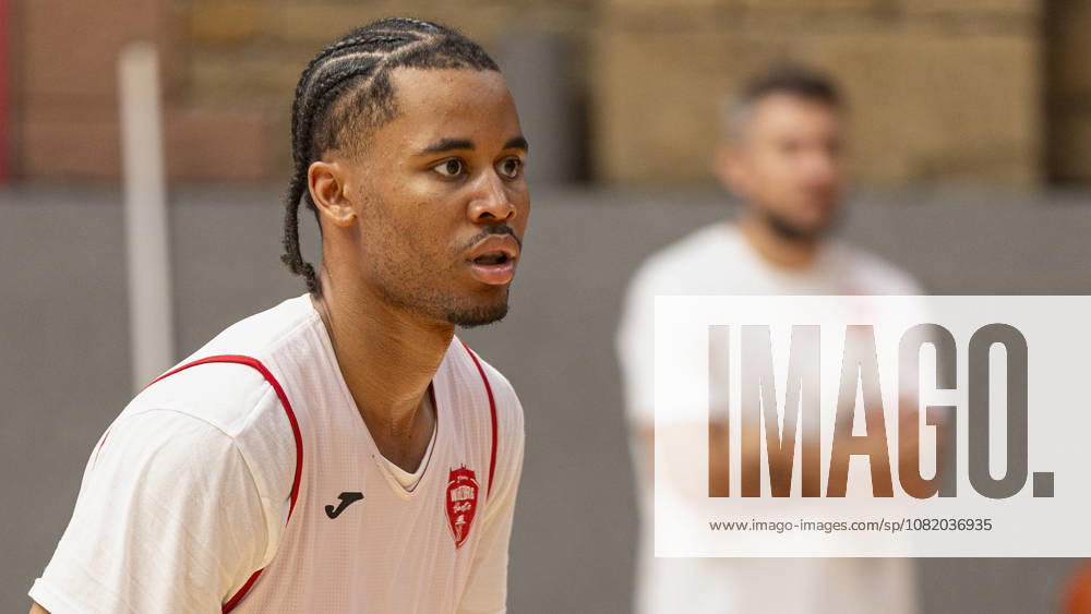 Pictured: Sam Griffin of the Würzburg Baskets, August 27, 2026, media training session for the Fitness First Würzburg Baskets 2026-27, Germany, Würzburg, training center,
