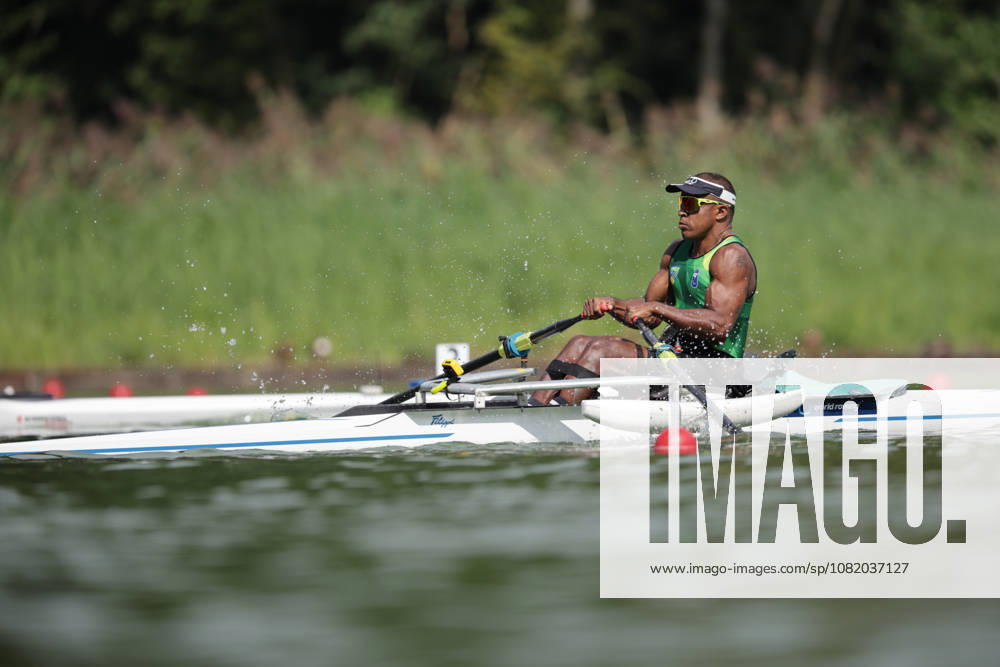 27th August 2026; Bosbaan, Amsterdam, Holland, Netherlands; 2026 World Rowing Championships, Day Four; Heat; Brazil PR1 Mens Single Sculls (PR1 M1x) with Rene Campos Pereira AnthonyxBenoit