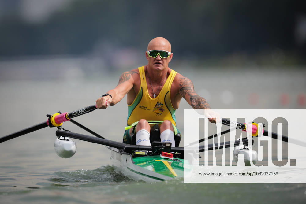 27th August 2026; Bosbaan, Amsterdam, Holland, Netherlands; 2026 World Rowing Championships, Day Four; Heat; Australia PR1 Mens Single Sculls (PR1 M1x) with Erik Horrie AnthonyxBenoit