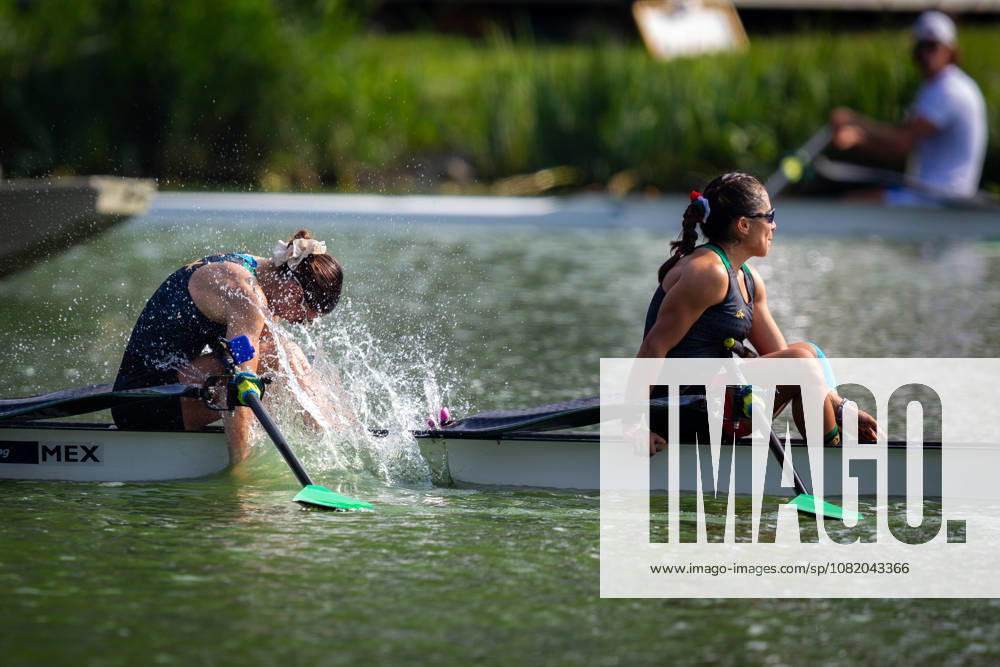 27th August 2026; Bosbaan, Amsterdam, Holland, Netherlands; 2026 World Rowing Championships, Day Four; Final A; Mexico Lightweight Womens Double Sculls (LW2x) with Aylin Maryah Ibarra Maduena and Melissa Marquez gold medallists AnthonyxBenoit