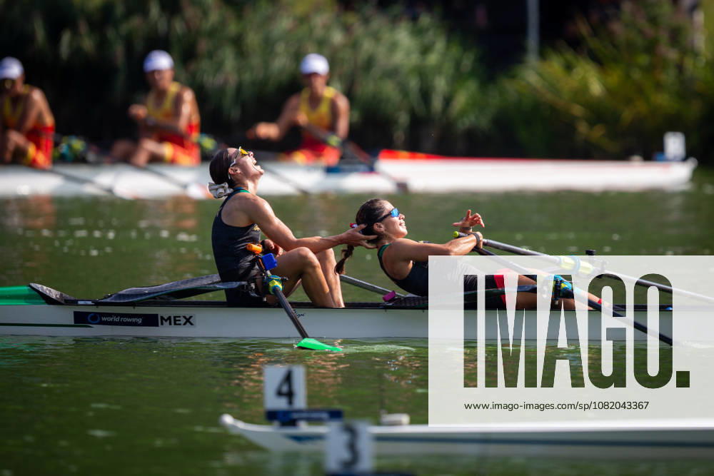 27th August 2026; Bosbaan, Amsterdam, Holland, Netherlands; 2026 World Rowing Championships, Day Four; Final A; Mexico Lightweight Womens Double Sculls (LW2x) with Aylin Maryah Ibarra Maduena and Melissa Marquez gold medallists AnthonyxBenoit