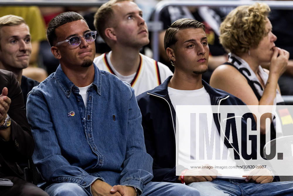 Said and Malek el Mala (1. FC Koeln) courtside during a FIBA World Cup European Qualifiers match between Germany vs. Netherlands at Lanxess arena on August 27, 2026 in Cologne, Germany. North Rhine Westphalia Germany