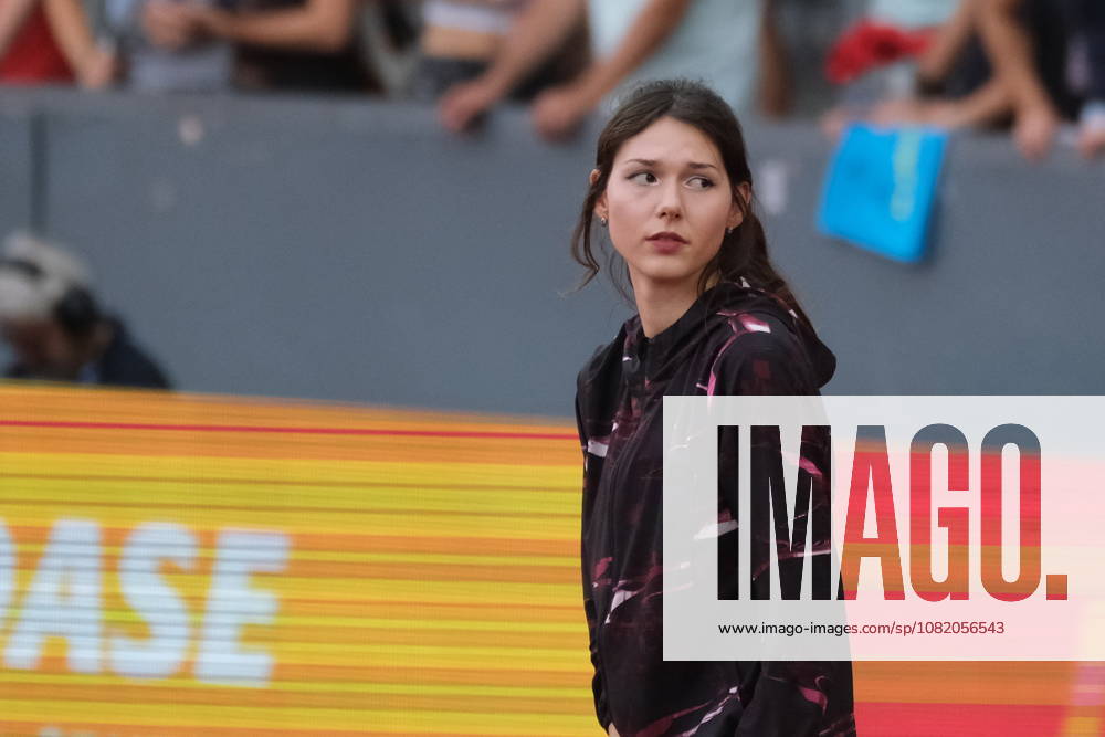 Serbian high jumper Angelina TopiÄ‡ during Weltklasse 2026, the Zurich stage of Diamond League