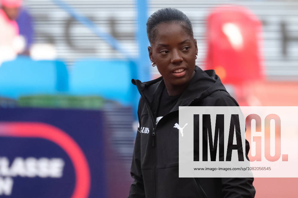 Swiss high jumper Marithe-Thérese Engondo during Weltklasse 2026, the Zurich stage of Diamond League