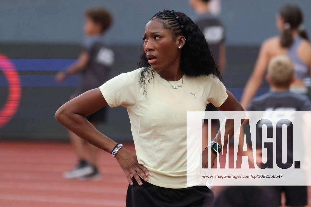 Jamaian high jumper Lamara Distin during Weltklasse 2026, the Zurich stage of Diamond League