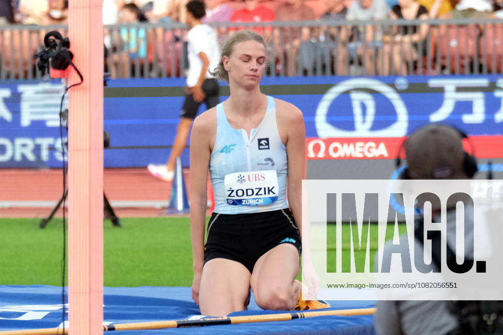 Polish high jumper Maria Å»odzik during Weltklasse 2026, the Zurich stage of Diamond League