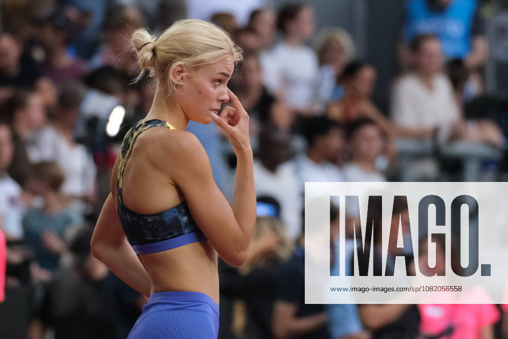 Ukrainian high jumper Yuliia Levchenko during Weltklasse 2026, the Zurich stage of Diamond League
