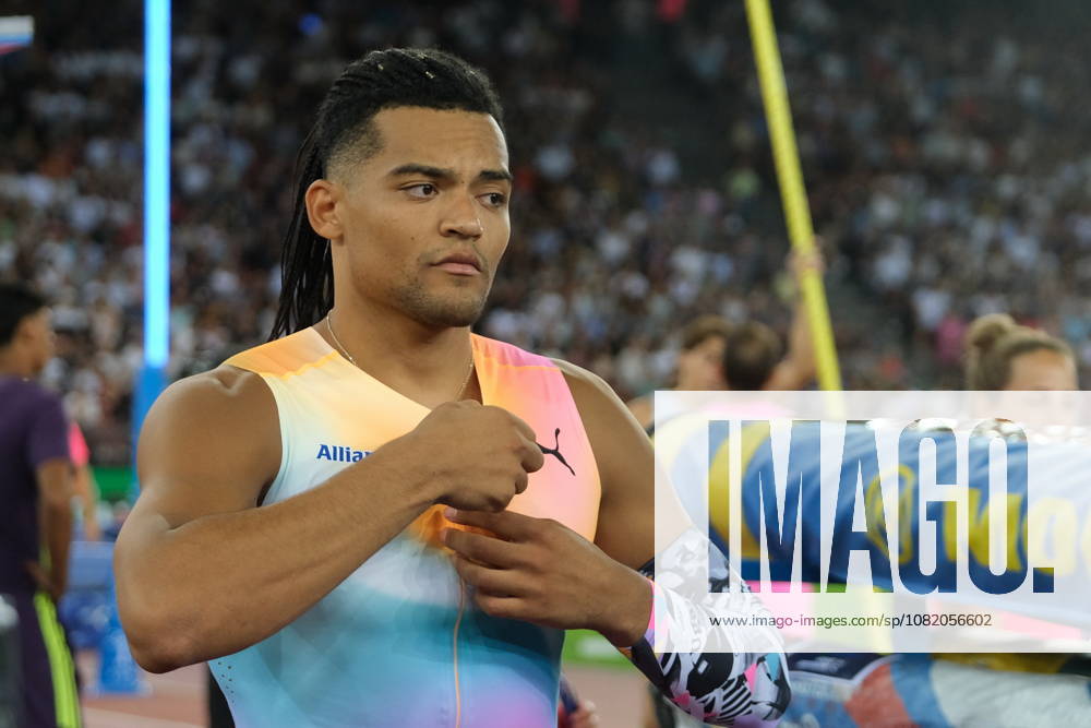 Greek pole vaulter Emmanouil Karalis during Weltklasse 2026, the Zurich stage of Diamond League