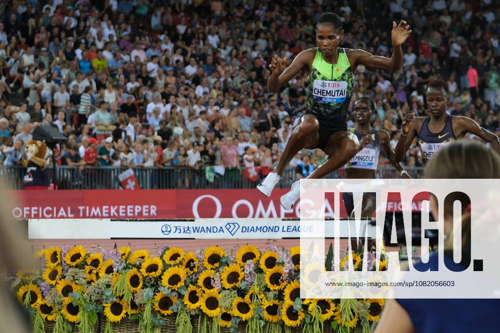 Ugandian 3000m steeple Peruth Chemutai during Weltklasse 2026, the Zurich stage of Diamond League