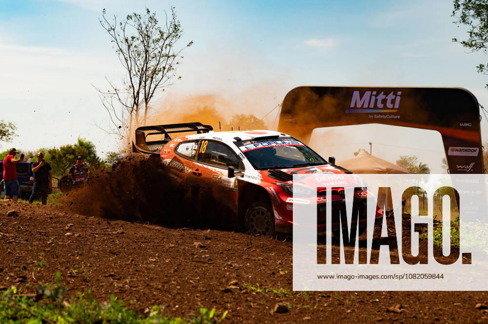 MOTORSPORTS - Rally - 2026 WRC, Motorsport Rallye, WM Paraguay Rally Photo by IPA ABACAPRESS.COM87854957 - Driver Takamoto Katsuta and co-driver Aaron Johnston of Team Toyota Gazoo Racing WRT, driving a Toyota GR Yaris Rally1, faced a shakedown during the FIA World Rally Championship (WRC) Ueno Rally of Paraguay on August 27, 2026, in Encarnación, Paraguay. Paraguay Paraguay