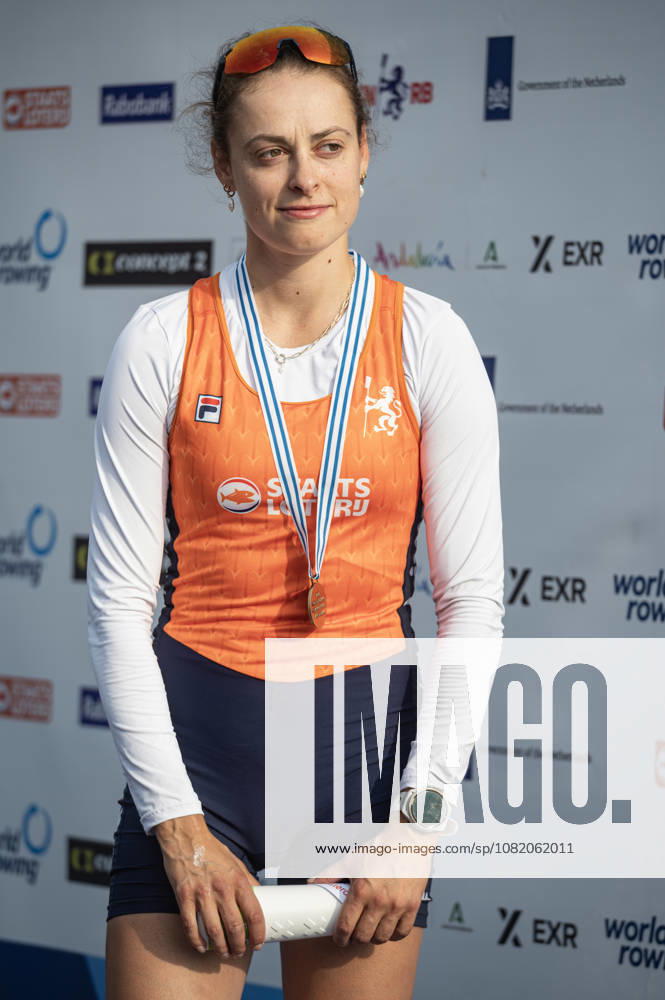 Amsterdam The Netherlands 27th August 2026 2026 World Rowing Championships on the Bosbaan in Amsterdam Lightweight Women s Single Sculls Final A (Final) Medal ceremony Femke Van De Vliet (NED) wins bronze. watersport,