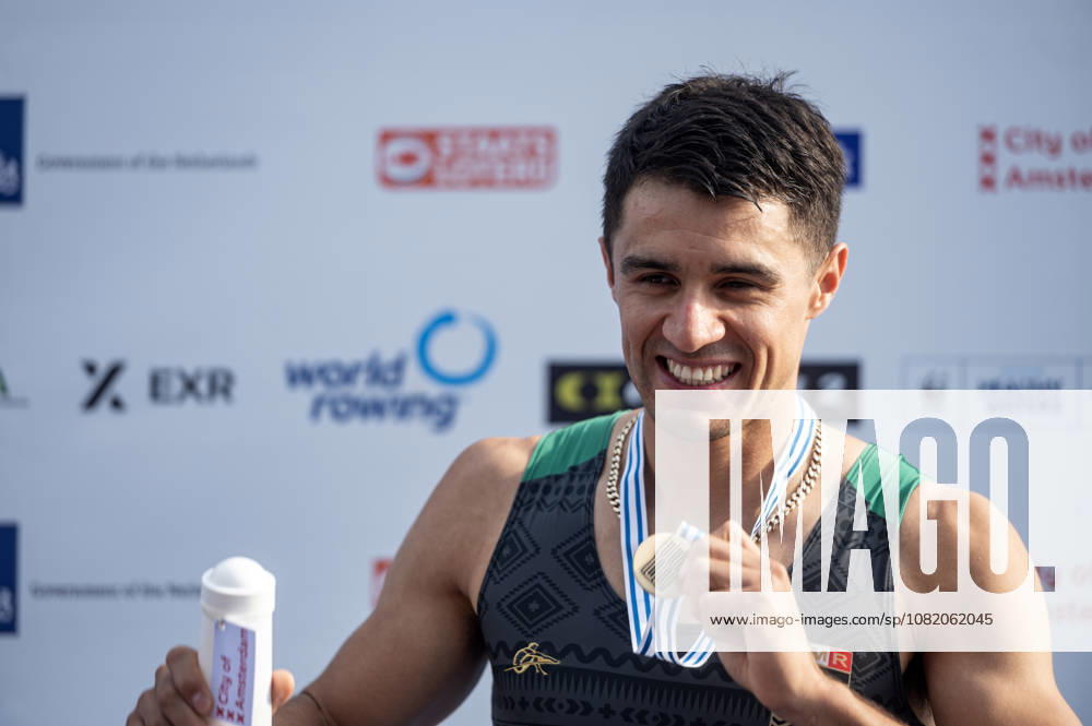 Amsterdam The Netherlands 27th August 2026 2026 World Rowing Championships on the Bosbaan in Amsterdam Lightweight Men s Single Sculls Final A (Final) Alexis Lopez Garcia (MEX) wins bronze watersport,