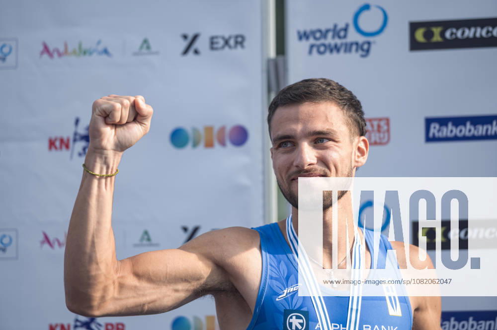 Amsterdam The Netherlands 27th August 2026 2026 World Rowing Championships on the Bosbaan in Amsterdam Lightweight Men s Single Sculls Final A (Final) Petros Gkaidatzis (GRE) wins gold watersport,