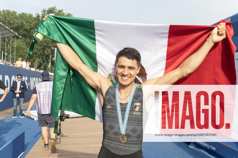 Amsterdam The Netherlands 27th August 2026 2026 World Rowing Championships on the Bosbaan in Amsterdam Lightweight Men s Single Sculls Final A (Final) Alexis Lopez Garcia (MEX) wins bronze watersport,