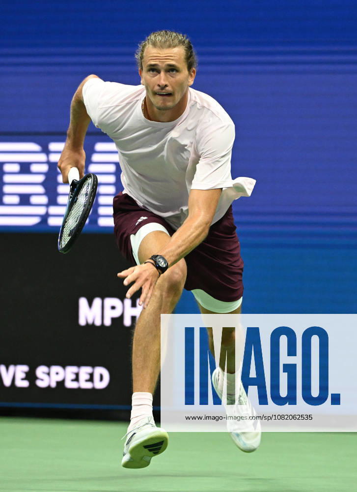 FLUSHING NY- AUGUST 27: Alexander Zverev is seen on the practice court during the 2026 US Open On Arthur Ashe Stadium at the USTA Billie Jean King National Tennis Center on August 27, 2026 in Flushing Queens.