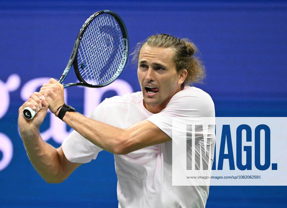 FLUSHING NY- AUGUST 27: Alexander Zverev is seen on the practice court during the 2026 US Open On Arthur Ashe Stadium at the USTA Billie Jean King National Tennis Center on August 27, 2026 in Flushing Queens.