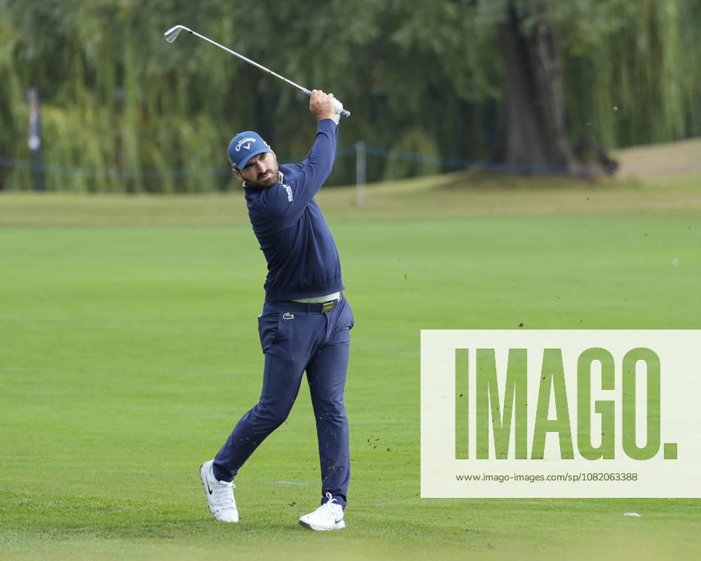 SUTTON COLDFIELD, ENGLAND - AUG 28: Antoine Rozner (FRA) plays from the eighth fairway during the completion of the delayed Round 1 at the 2026 Husqvarna British Masters at The Belfry, Sutton Coalfield on August 28, 2026 in Warwickshire, England The 2026 Husqvarna British Masters