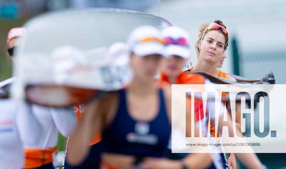 AMSTERDAM - Willemijn Mulder with the women s eight during a training session on the fifth day of the World Rowing Championships at the Bosbaan in the Amsterdam Forest. IRIS VAN DEN BROEK ANP ANPxSportx IVx 566422037 originalFilename: 566422037