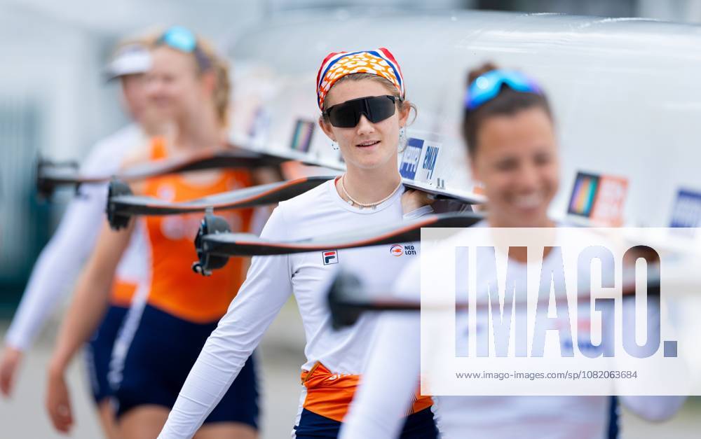 AMSTERDAM - Claire de Kok with the women s eight during a training session on the fifth day of the World Rowing Championships at the Bosbaan in the Amsterdam Forest. IRIS VAN DEN BROEK ANP ANPxSportx IVx 566422125 originalFilename: 566422125